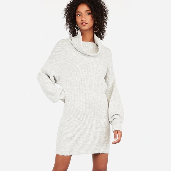 Express Dresses & Skirts - Express Oversized Sweater Dress w/ Cowl Neck
